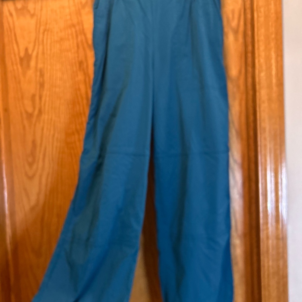 Athleta Highlands pant women’s teal wide leg high rise travel pants - Picture 9 of 9